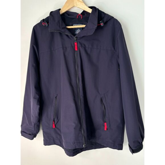 Lands' End Women Blue Jacket Size Medium 10/12 Full Zip Coat b17 - Picture 1 of 16